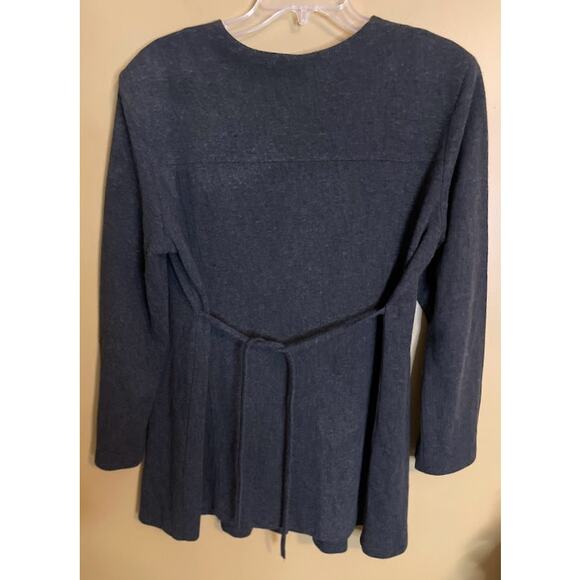 Motherhood Maternity Gray Long Sleeve Button Front Top Size Large - Picture 5 of 5